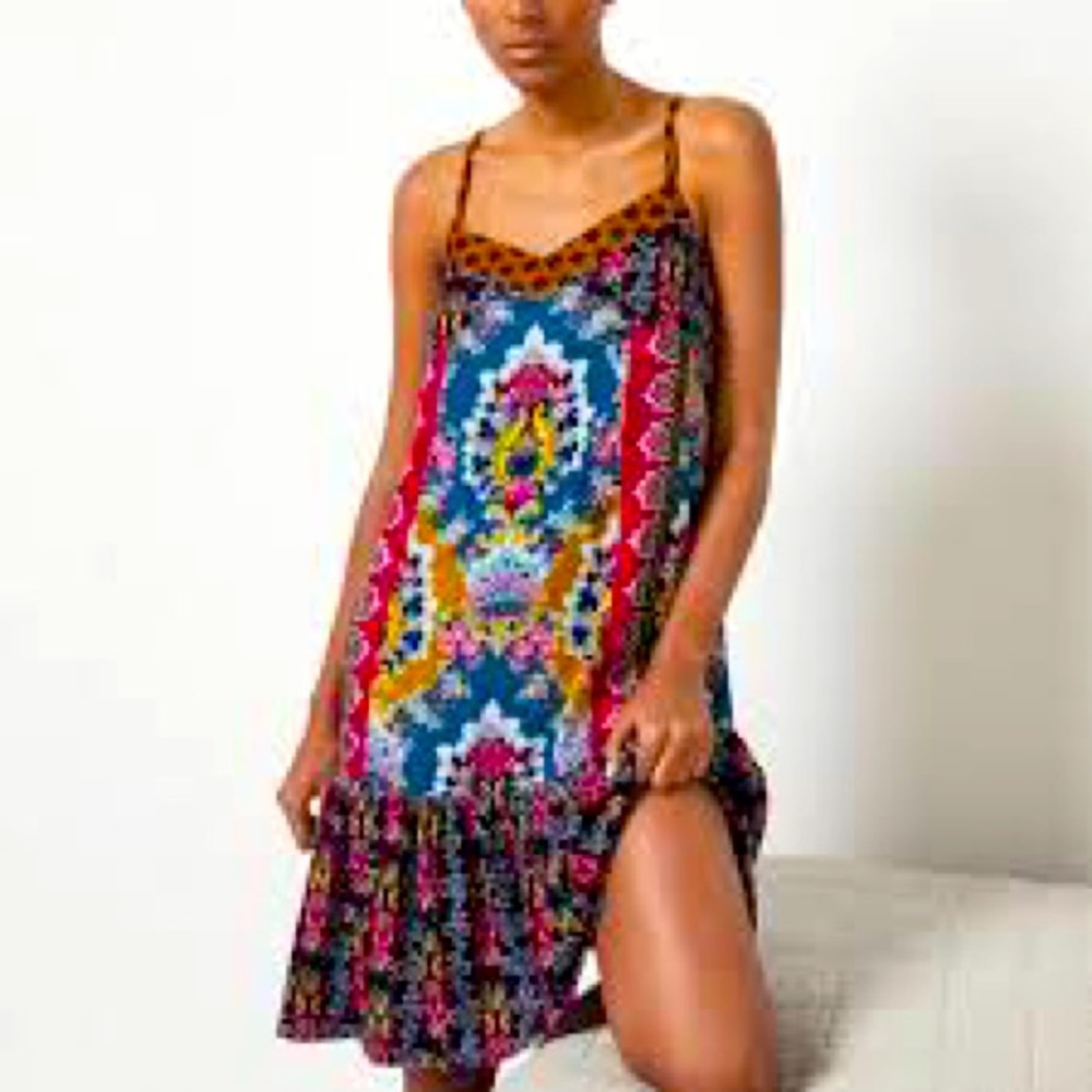 Anthropologie Zadie Velvet Slip Dress